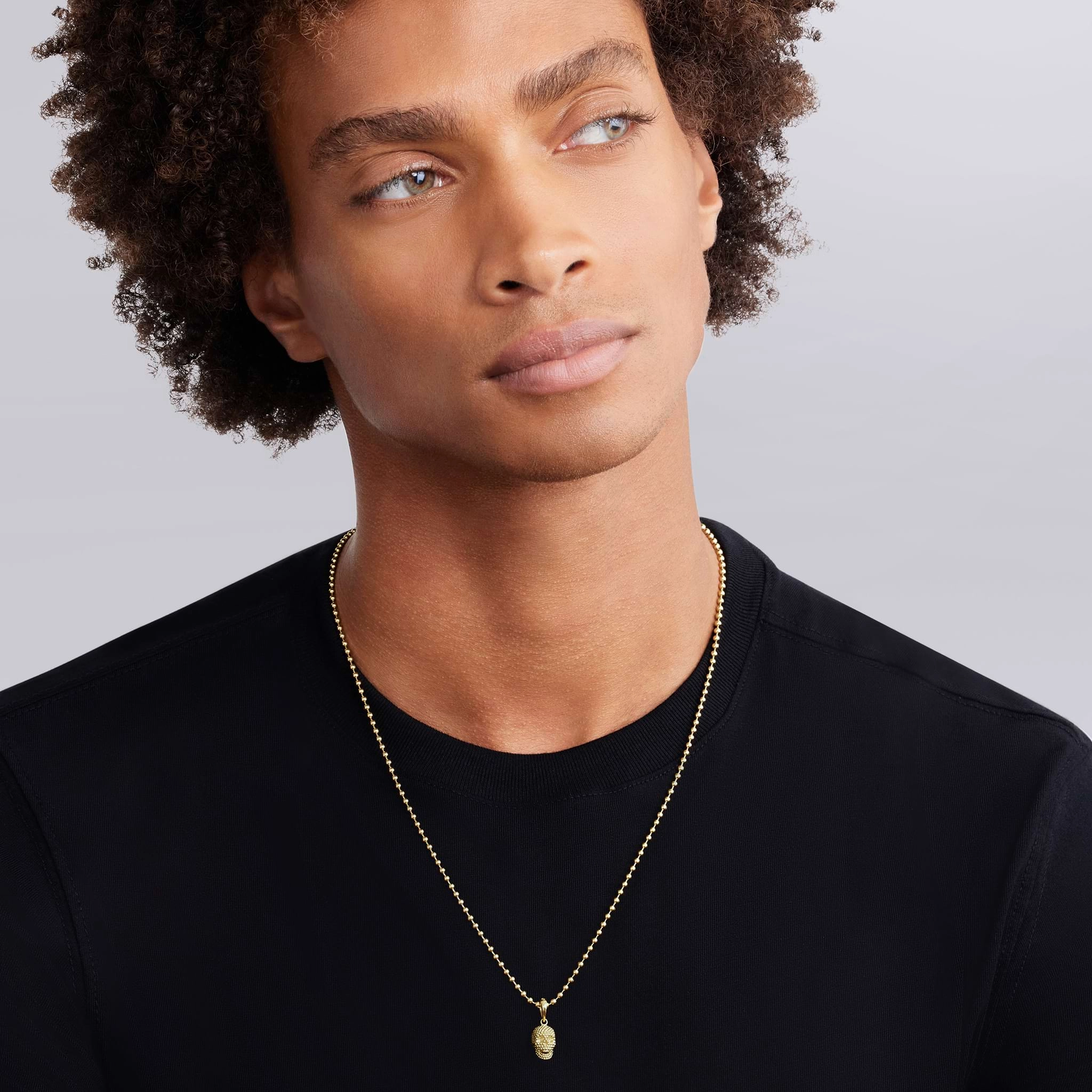Anthem 18K Gold Skull Amulet Necklace
