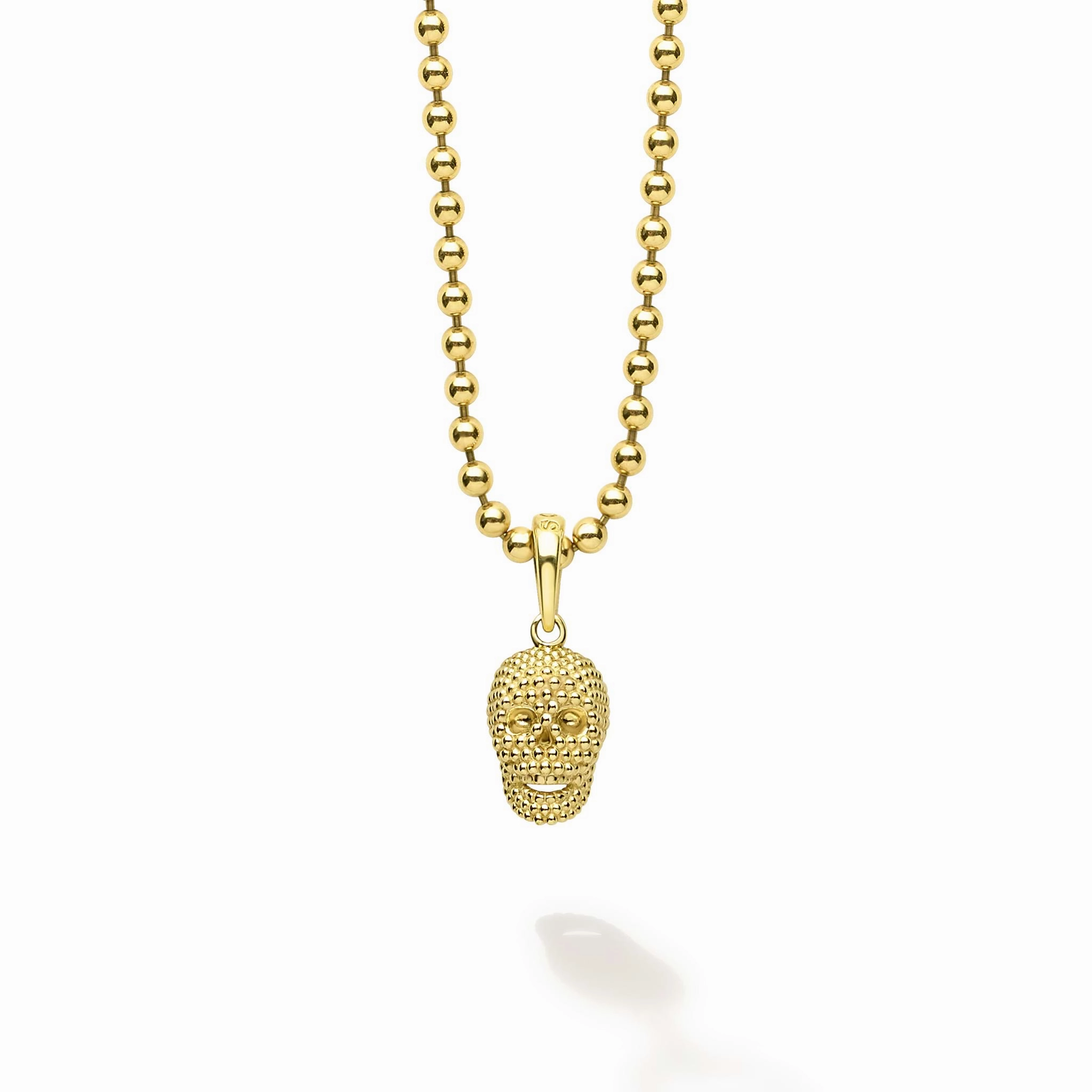 Anthem 18K Gold Skull Amulet Necklace