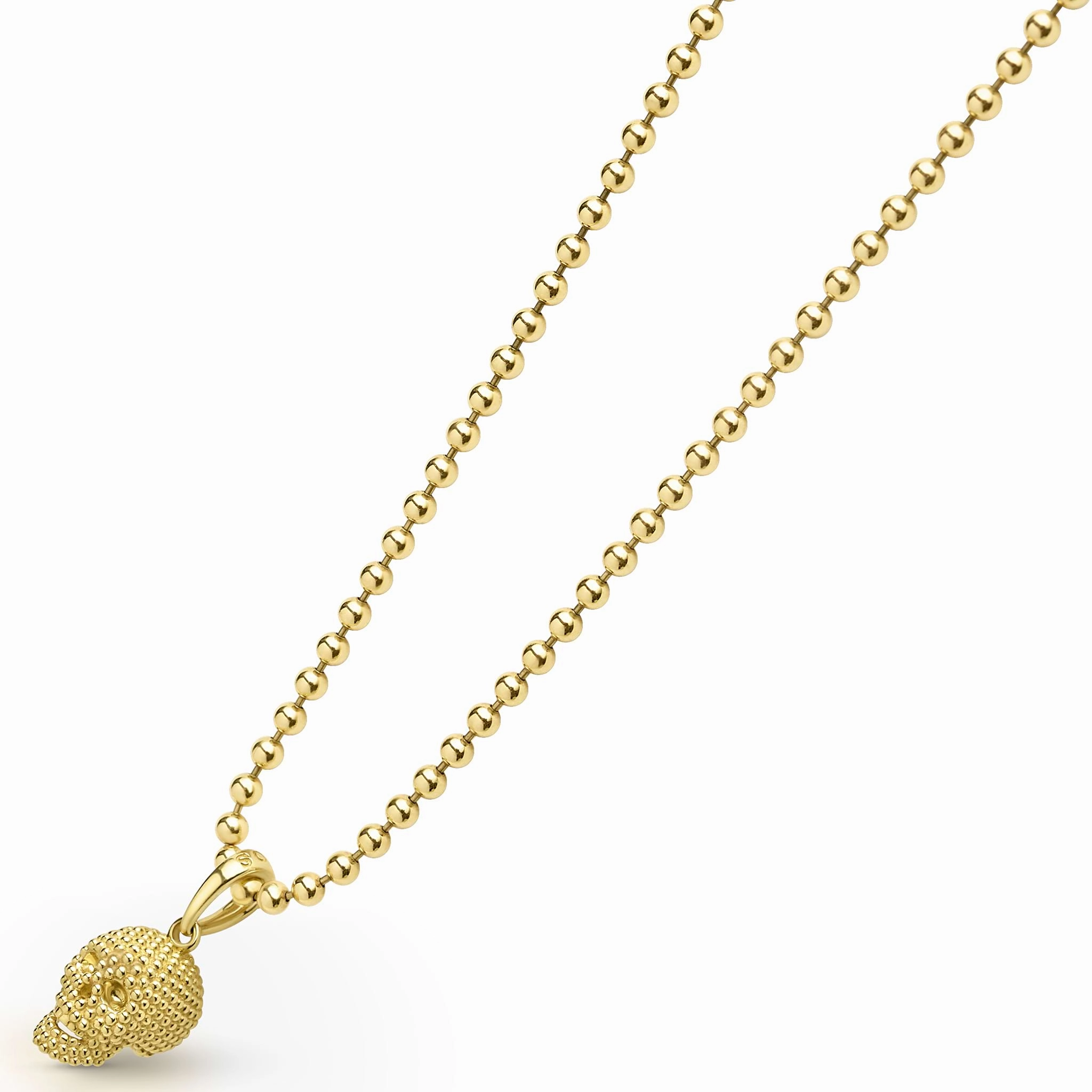 Anthem 18K Gold Skull Amulet Necklace