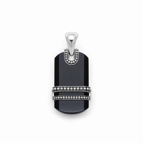 Anthem Black Agate Tag Amulet