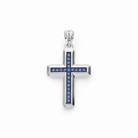 Anthem Blue Sapphire Cross Amulet