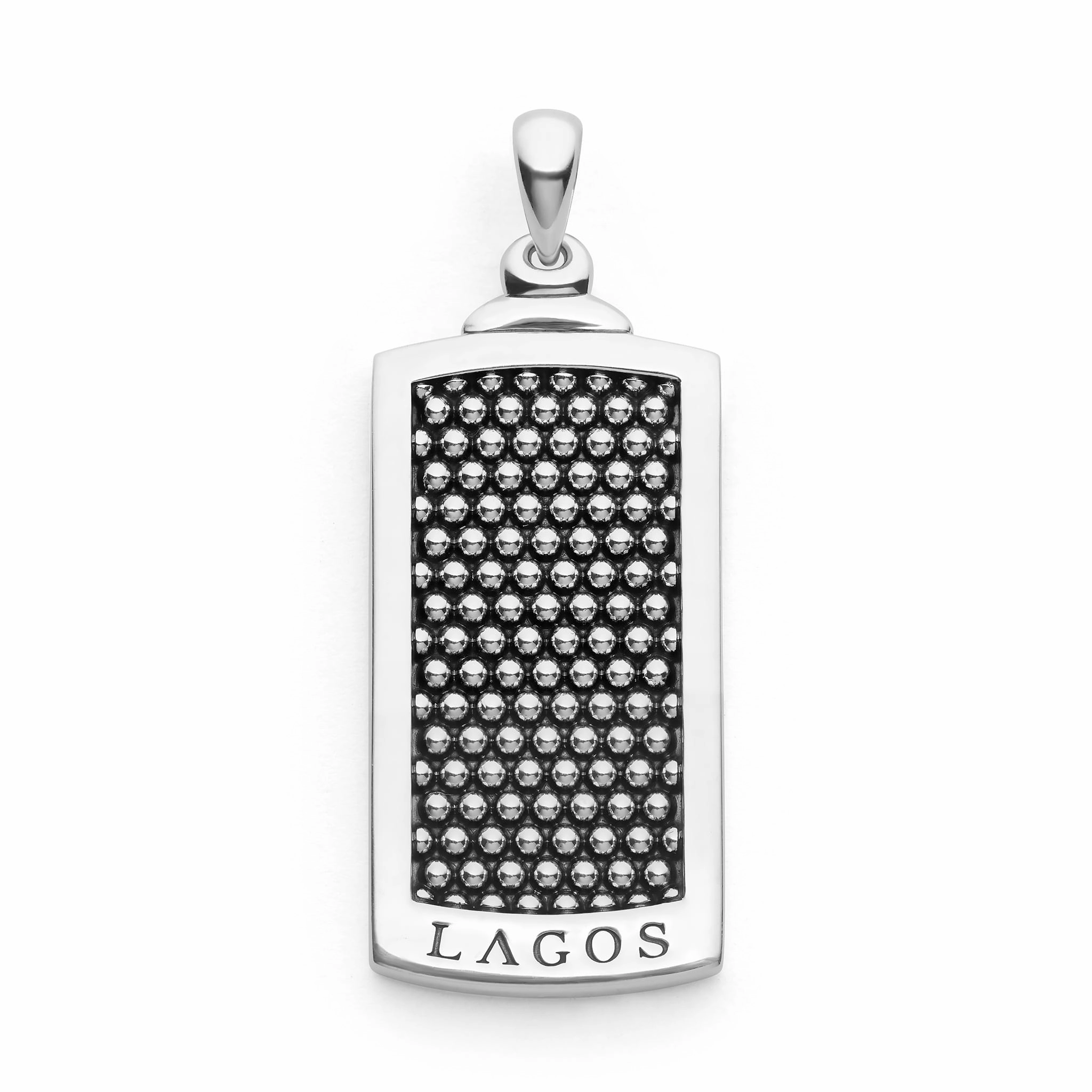 Anthem Caviar Beaded Tag Amulet