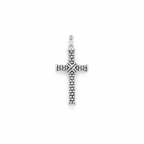 Anthem Caviar Beaded X Cross Amulet