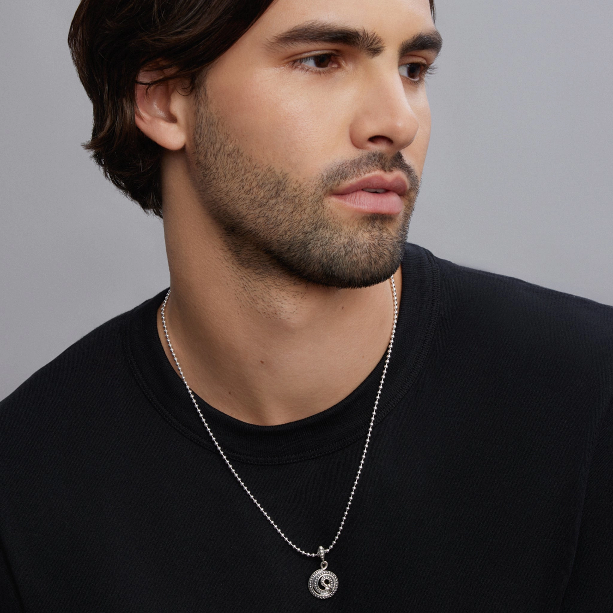 Anthem Coiled Serpent Amulet Necklace