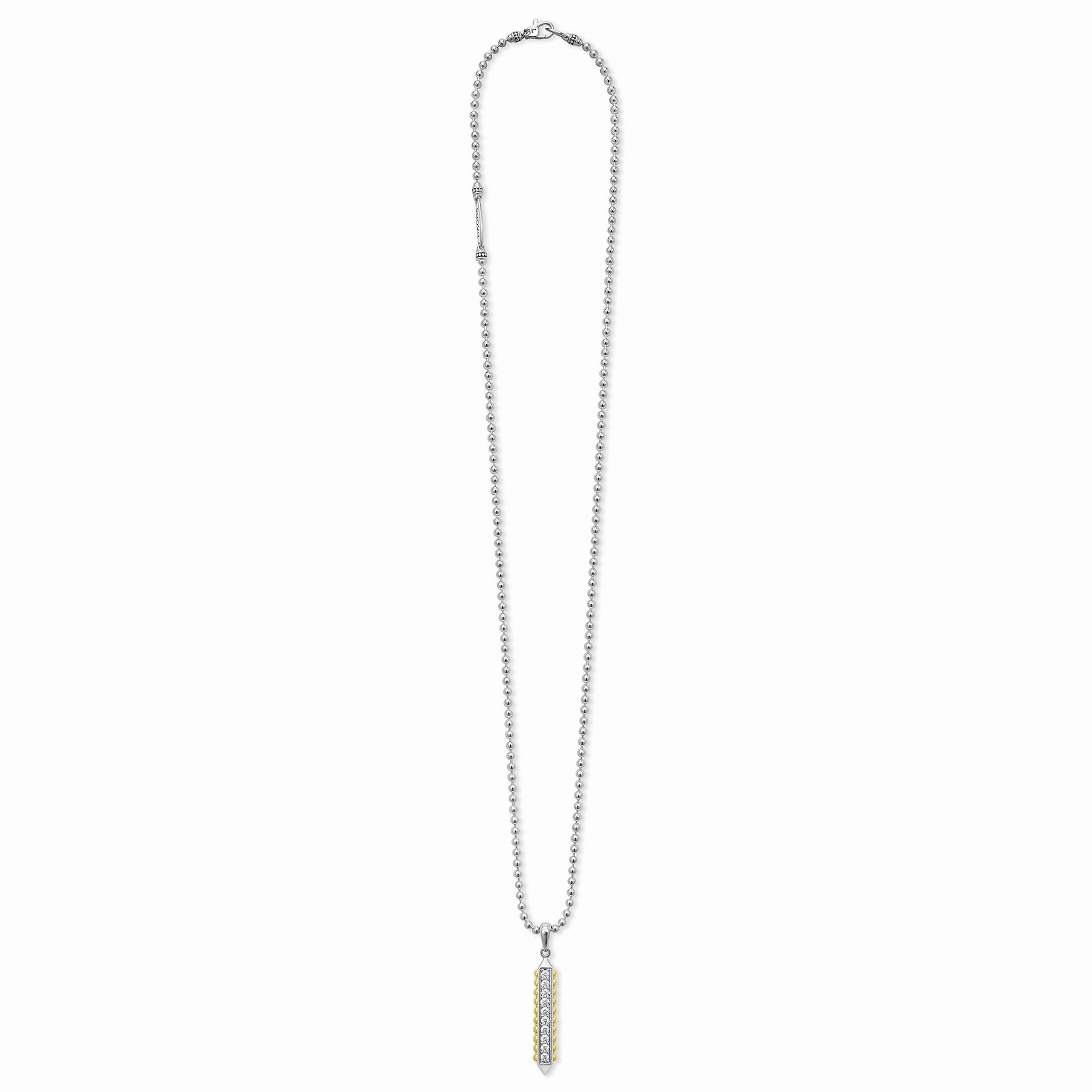 Anthem Diamond Bar Amulet Necklace
