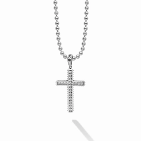 Anthem Diamond Cross Amulet Necklace