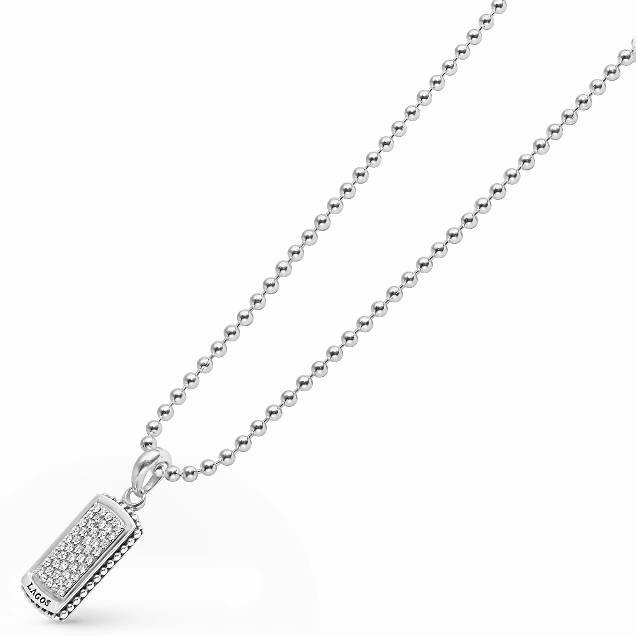 Anthem Diamond Tag Amulet Necklace