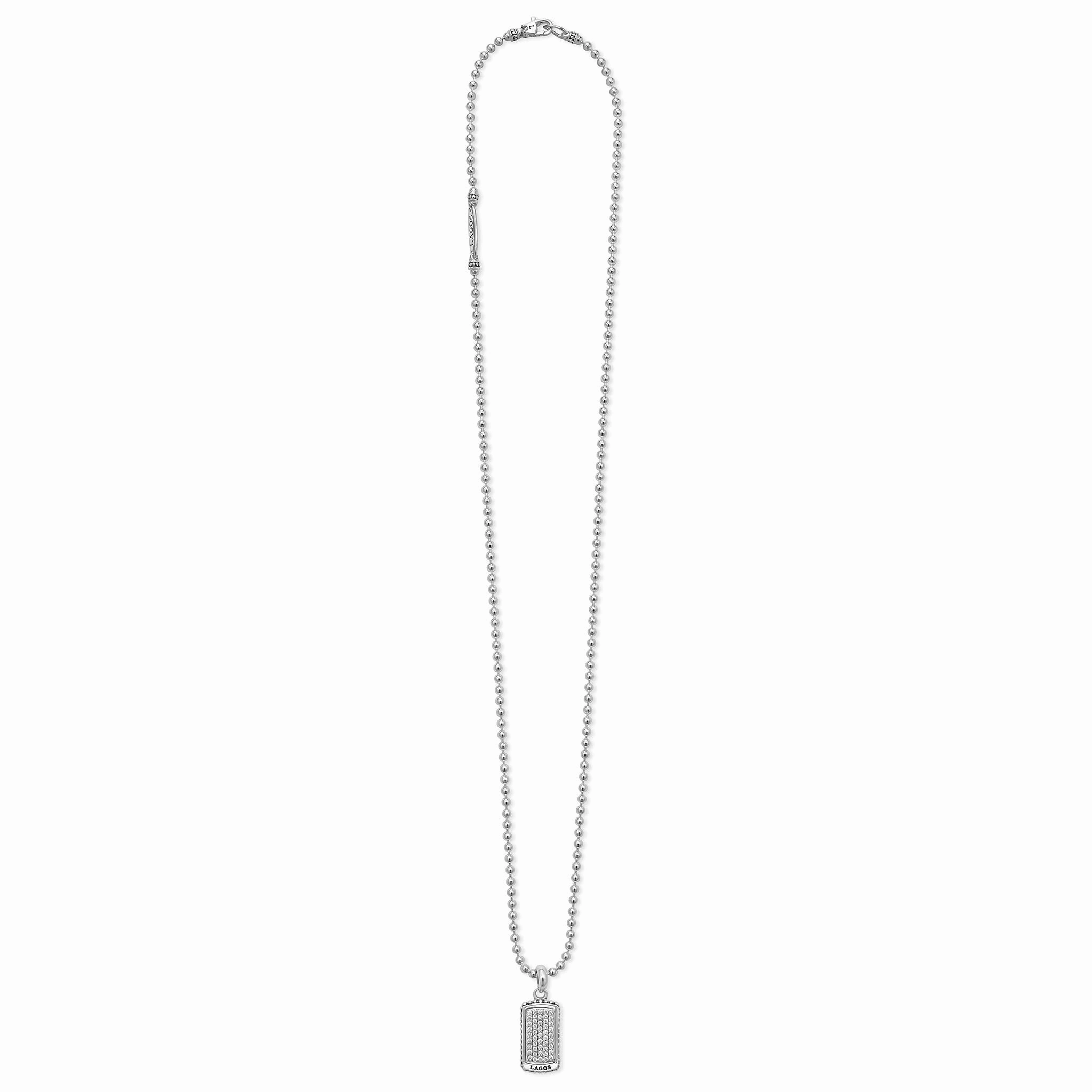 Anthem Diamond Tag Amulet Necklace