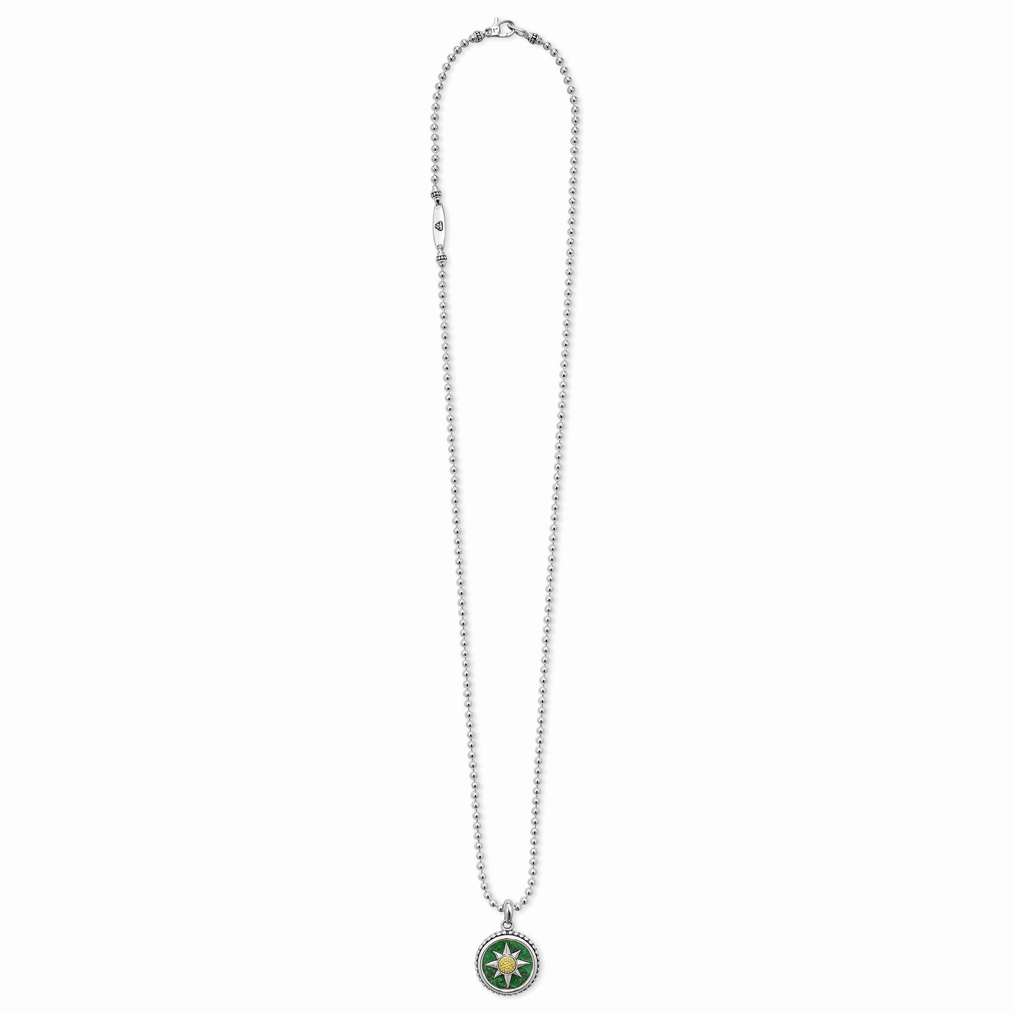 Anthem Jade Circle Burst Amulet Necklace