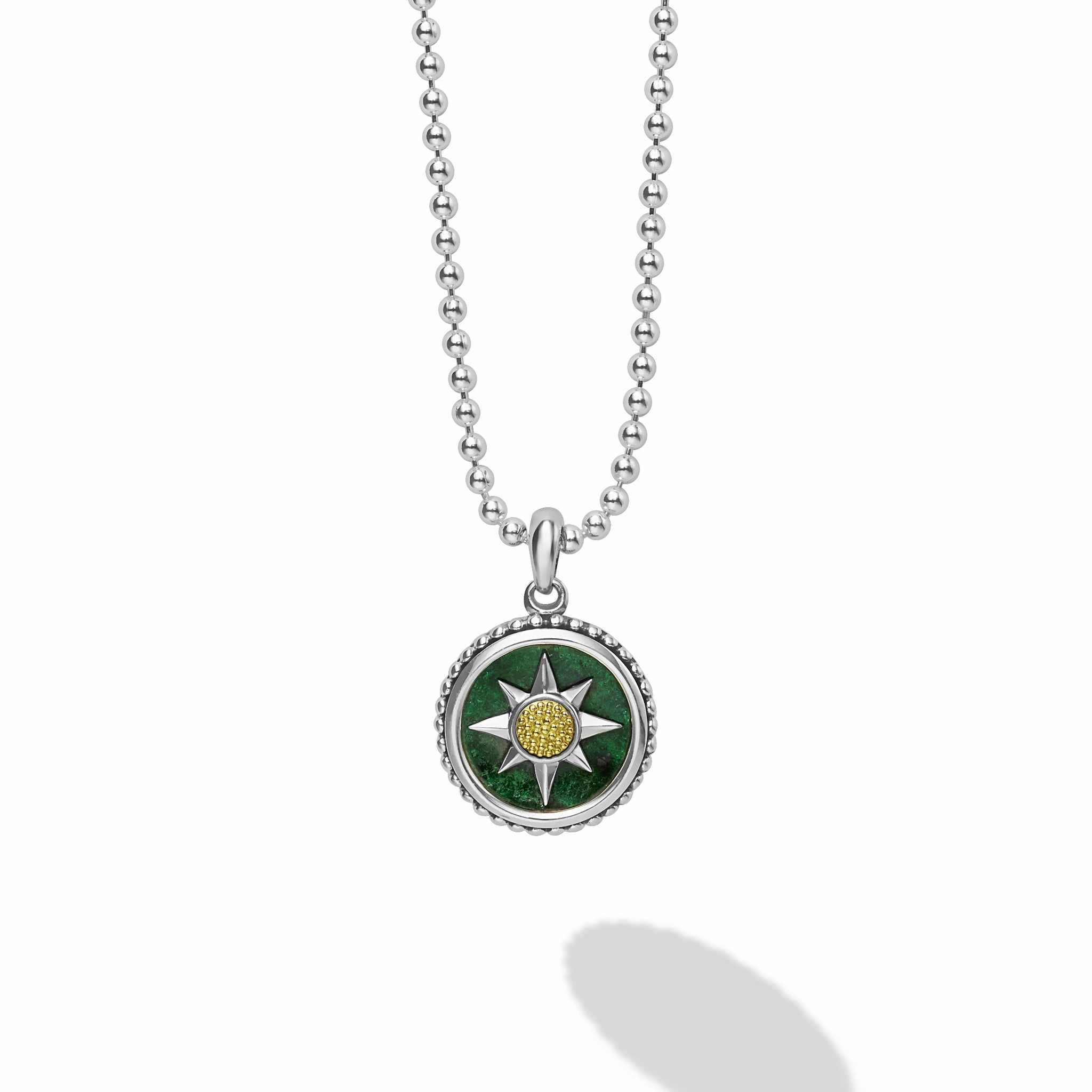 Anthem Jade Circle Burst Amulet Necklace