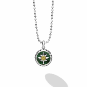 Anthem Jade Circle Burst Amulet Necklace