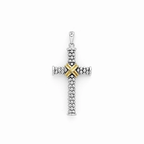 Anthem Large Two-Tone Cross Amulet
