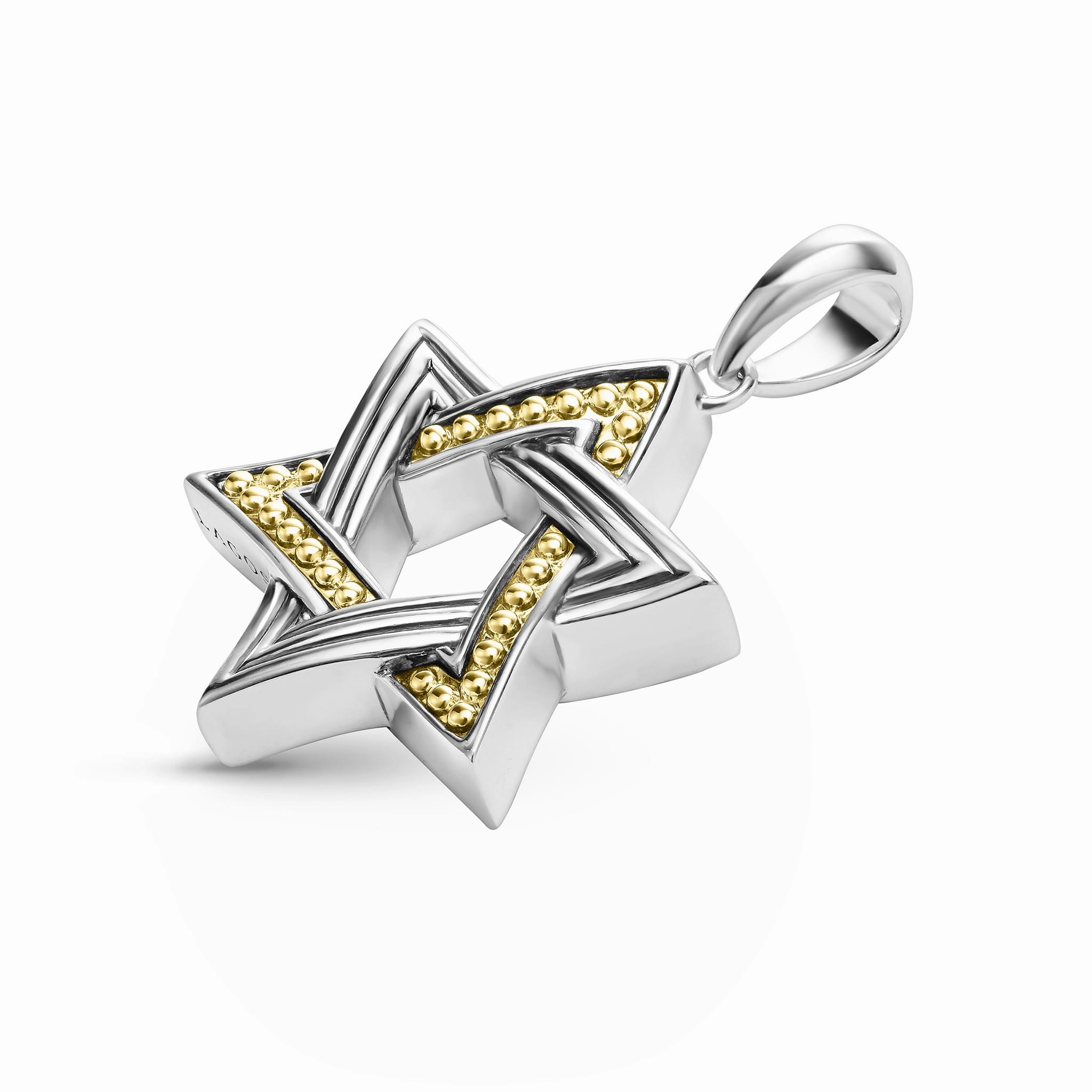 Anthem Large Two-Tone Star of David Amulet