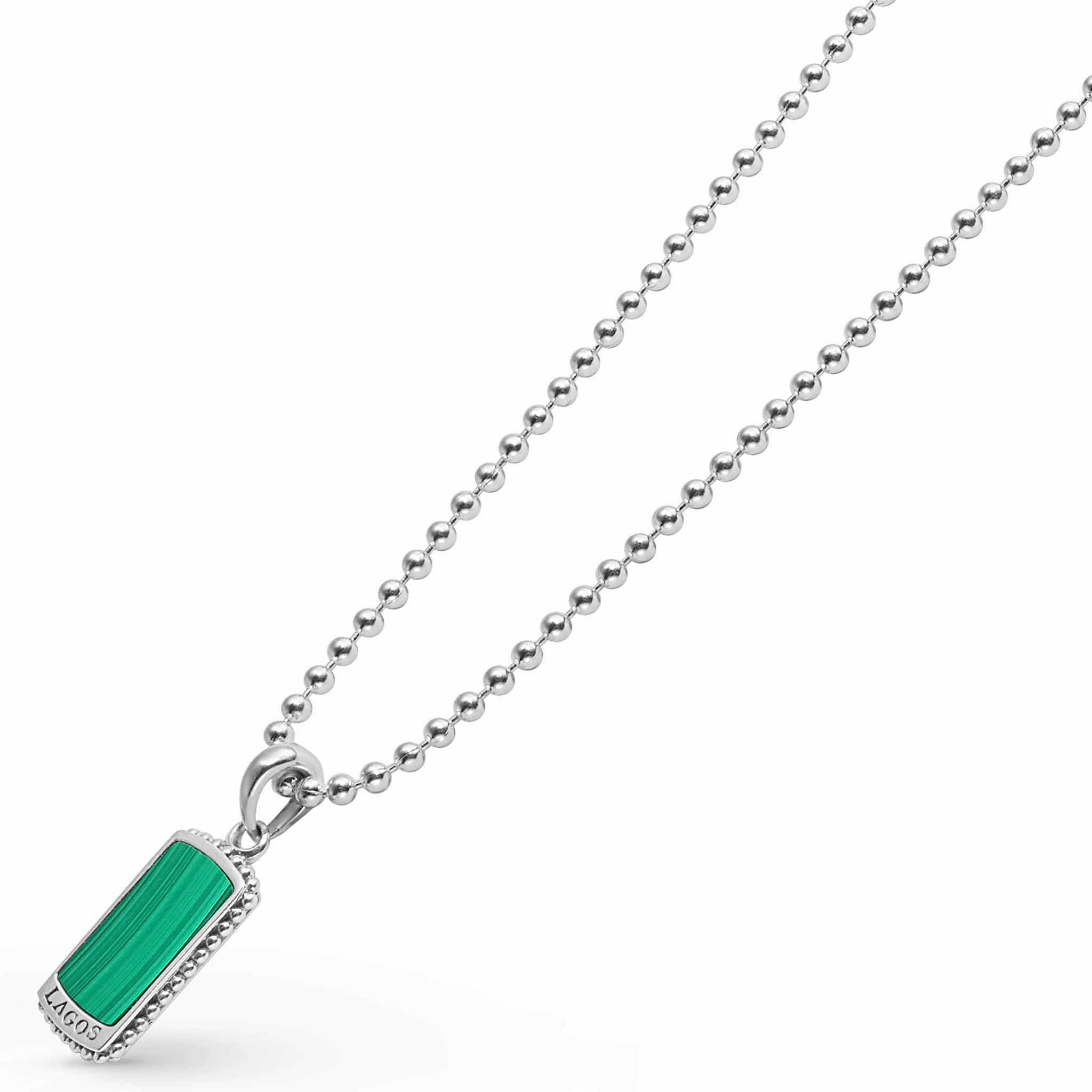 Anthem Malachite Tag Amulet Necklace