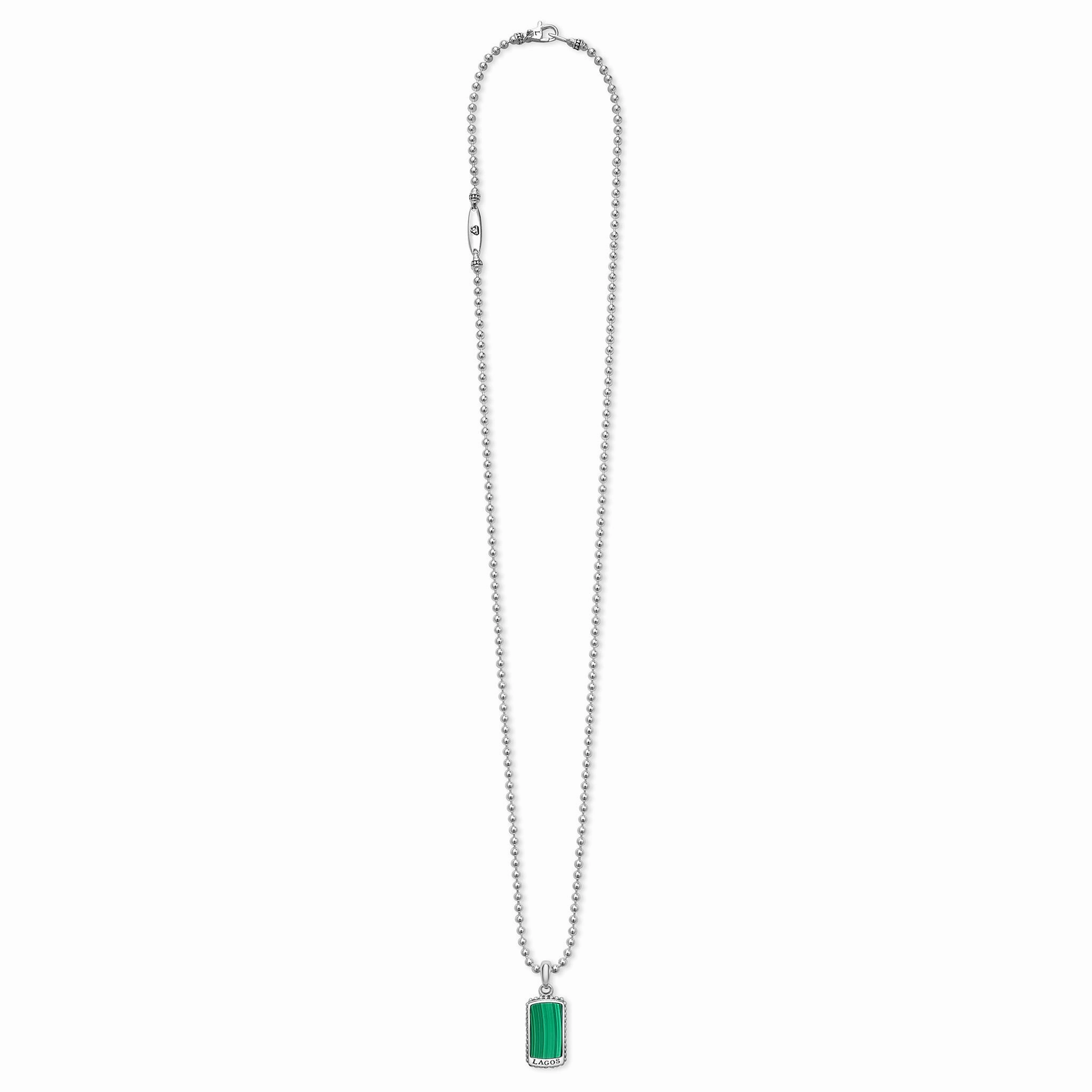 Anthem Malachite Tag Amulet Necklace