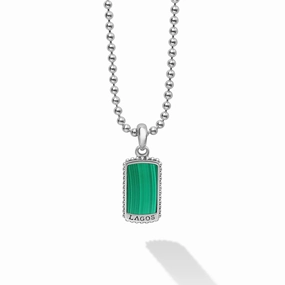 Anthem Malachite Tag Amulet Necklace