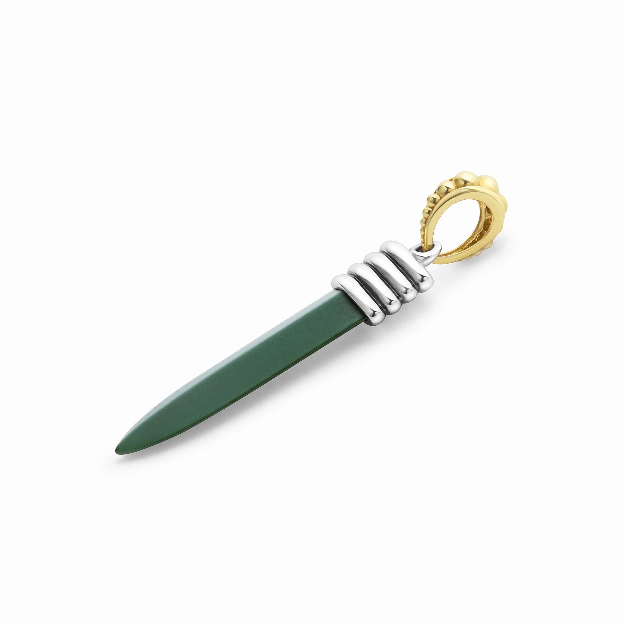 Anthem Matte Hunter Green Ceramic Blade Amulet