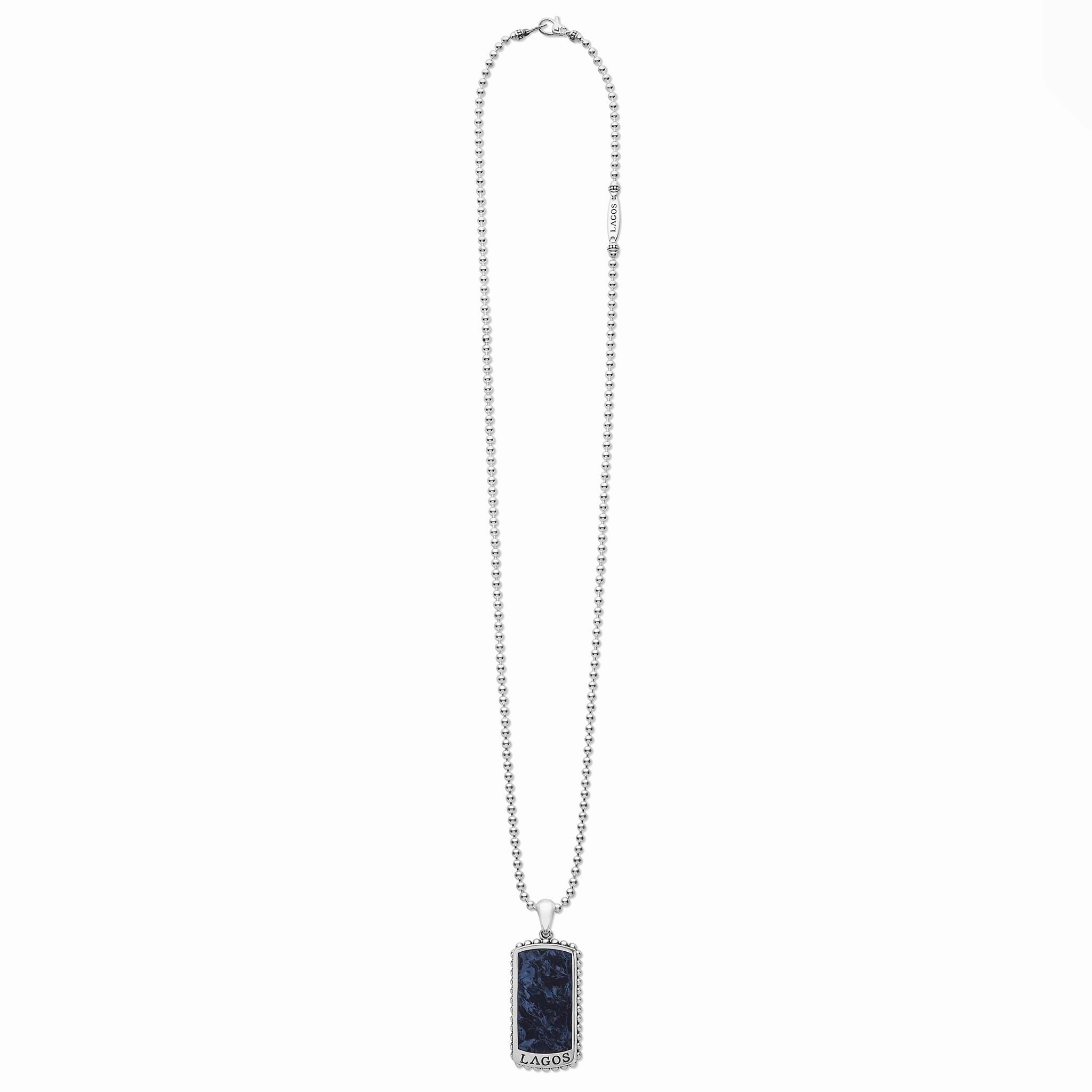 Anthem Pietersite Tag Amulet Necklace