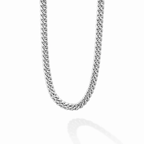 Anthem Silver Curb Chain Necklace | 8mm