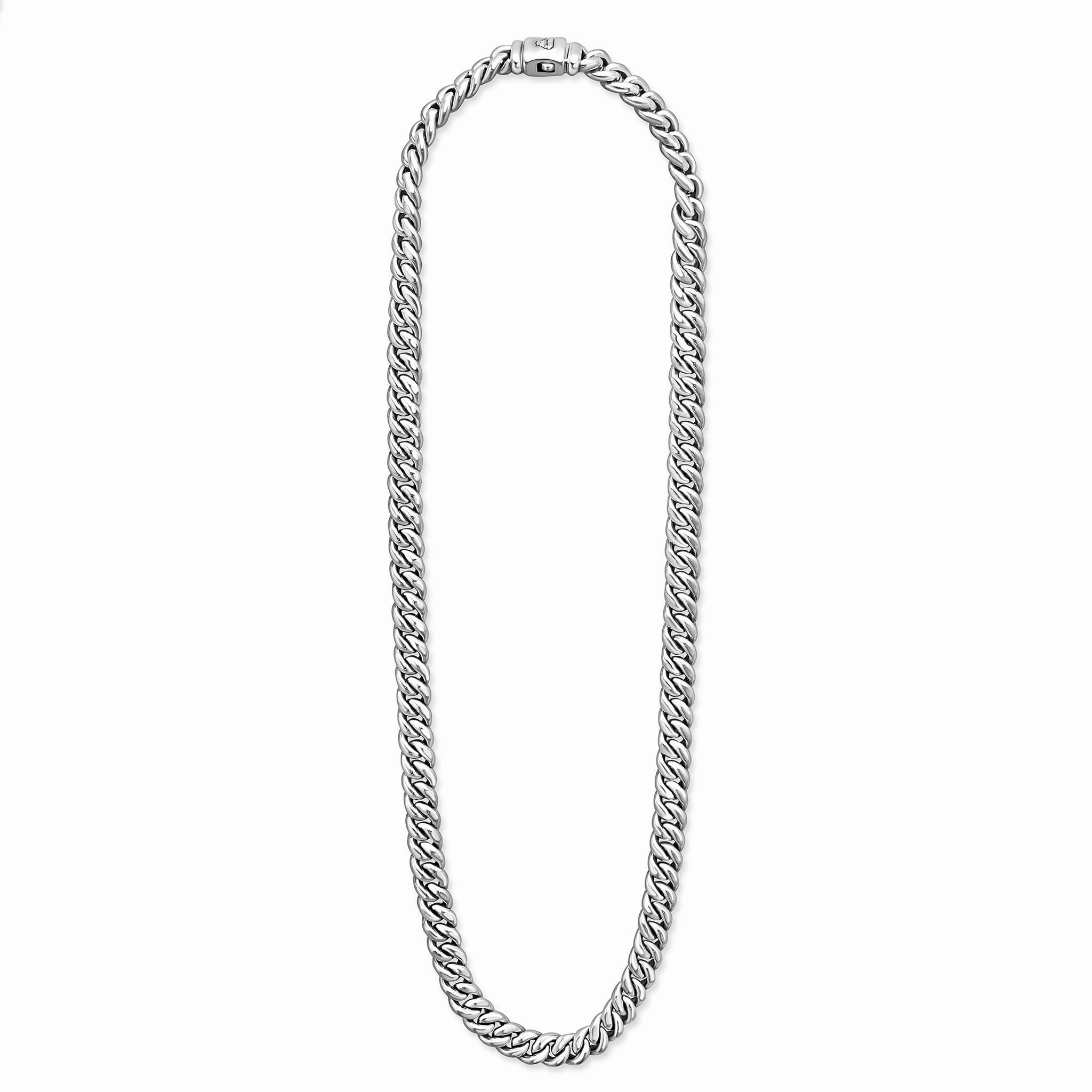Anthem Silver Curb Chain Necklace | 8mm