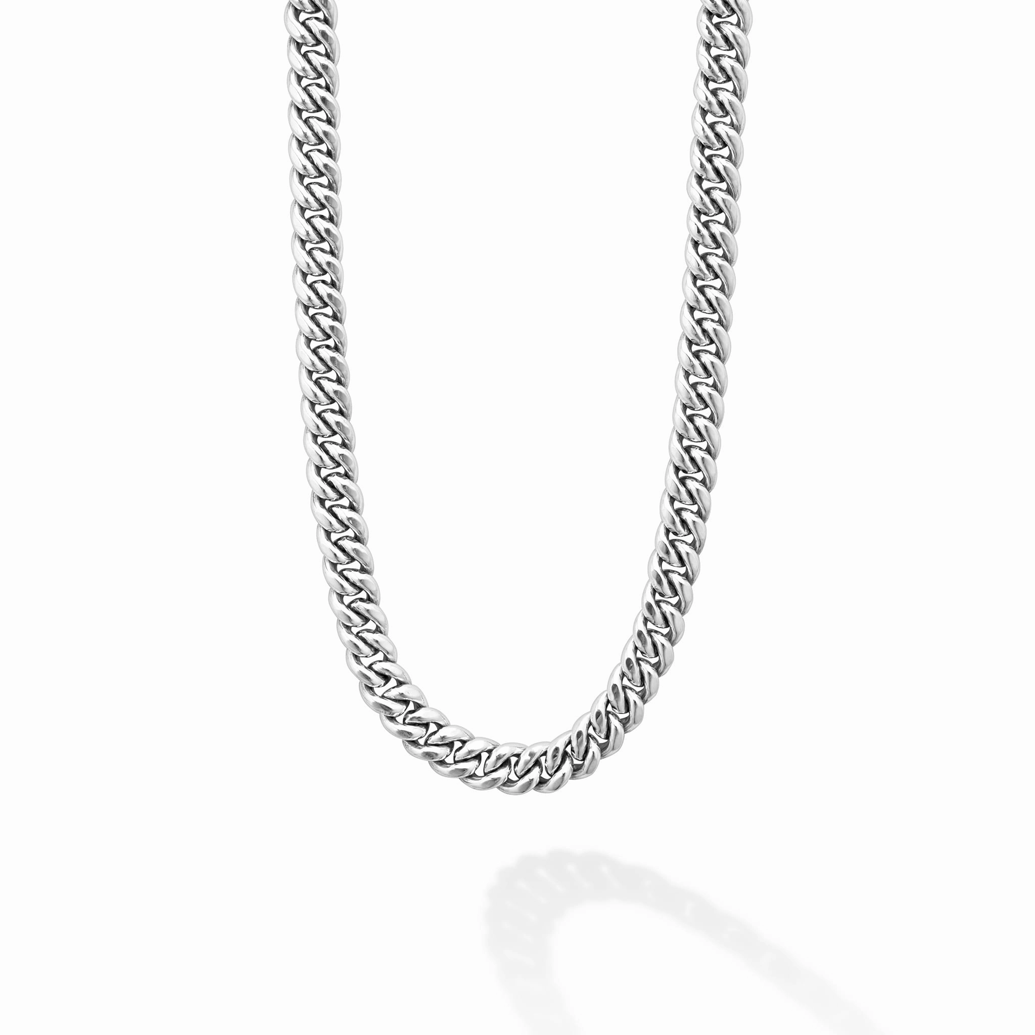 Anthem Silver Curb Chain Necklace | 8mm