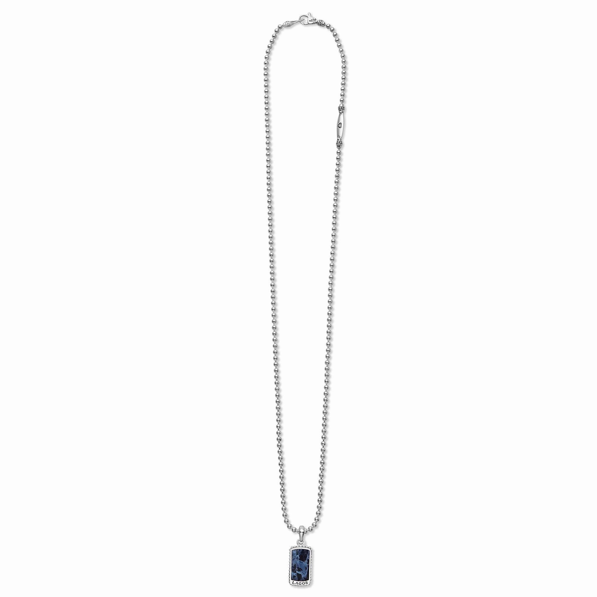 Anthem Small Pietersite Tag Amulet Necklace