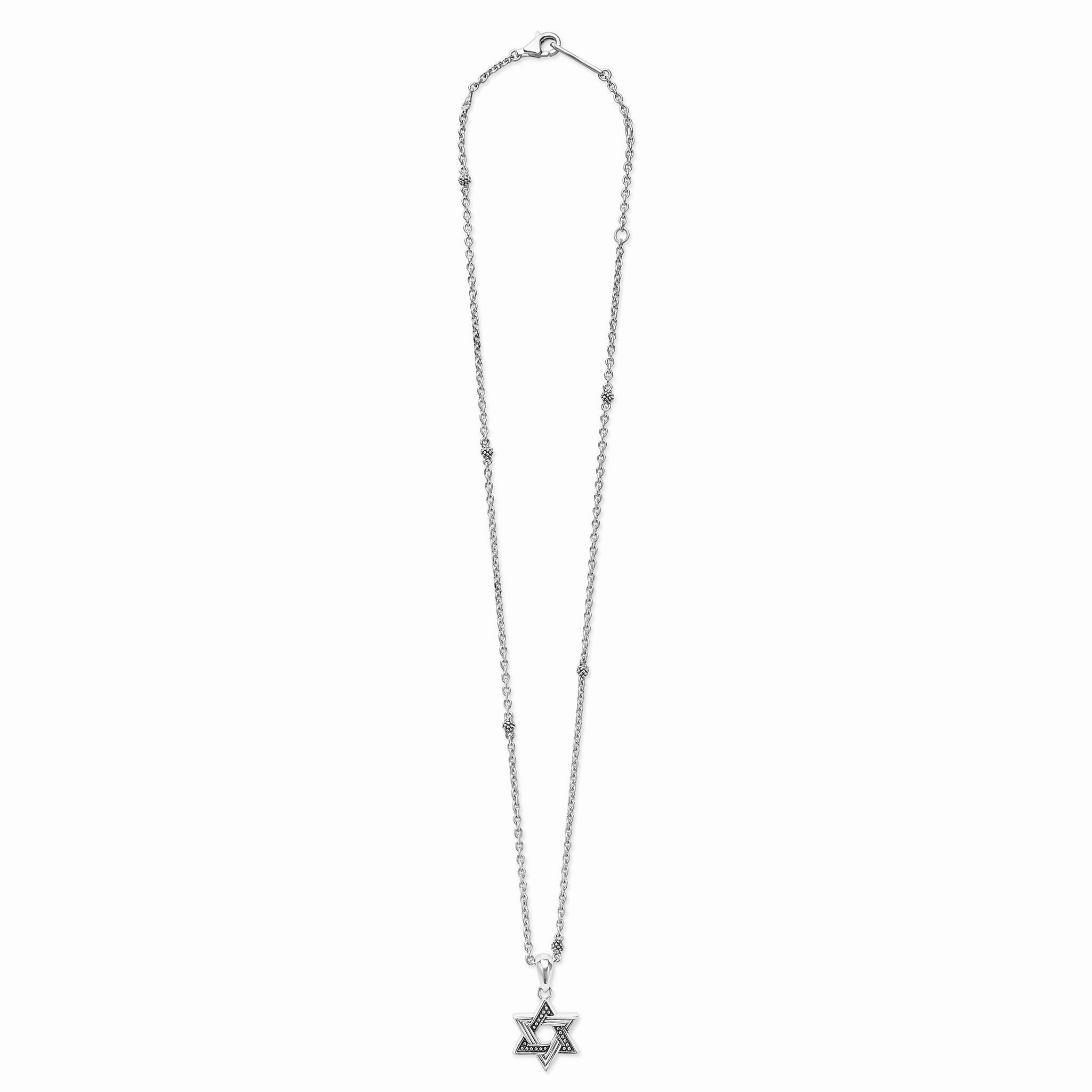 Anthem Small Silver Star of David Amulet Necklace