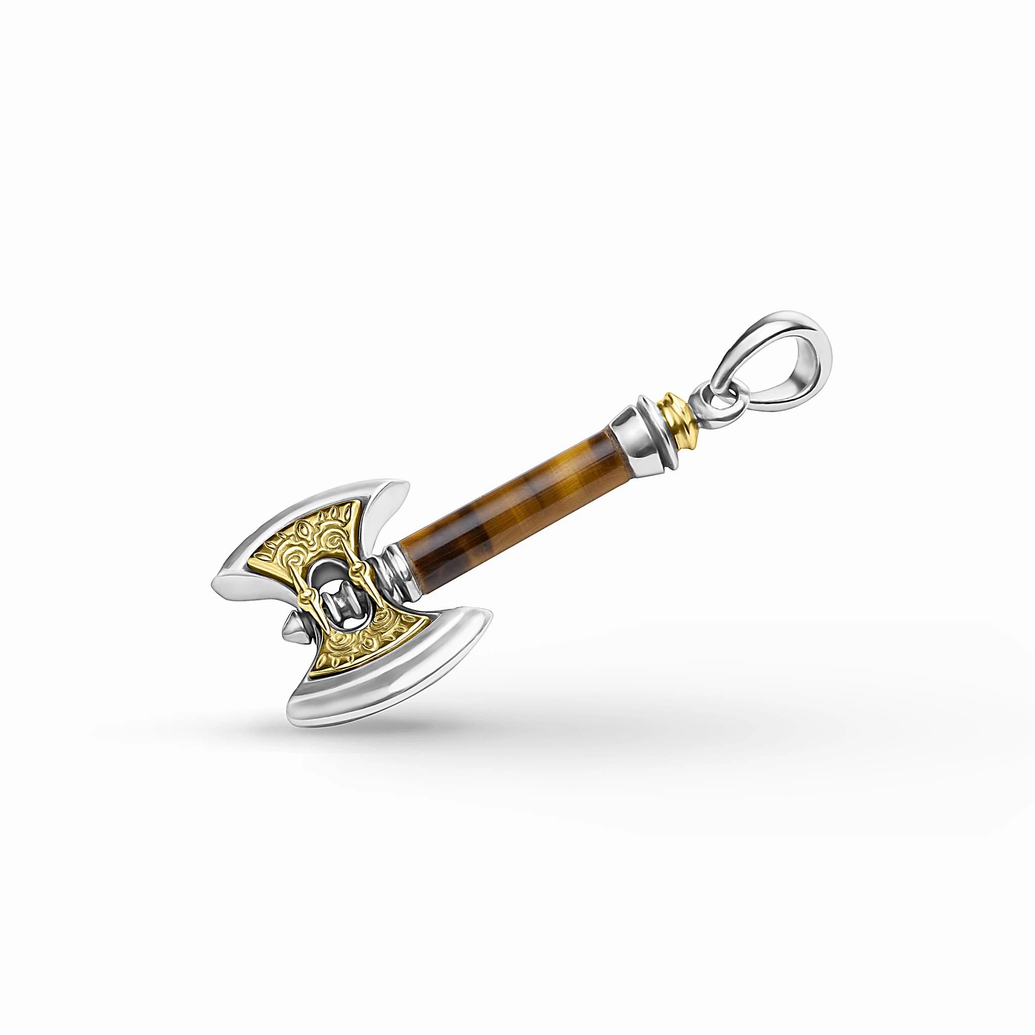 Anthem Small Tiger Eye Axe Amulet