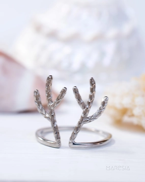 Antler Ring~ Sterling Silver 925~ SMR064