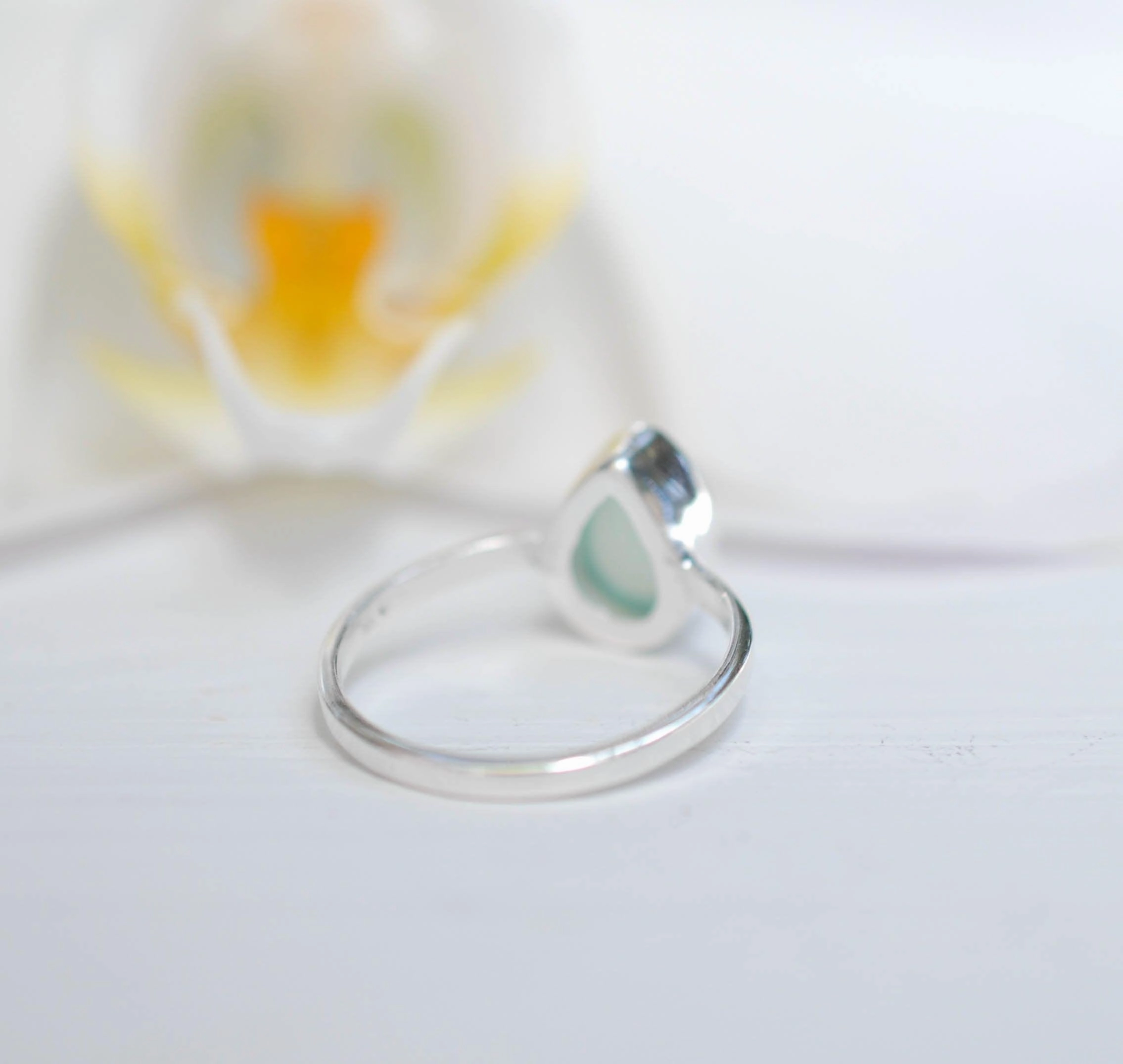 Aqua Chalcedony Ring ~ Sterling Silver 925 ~MR021