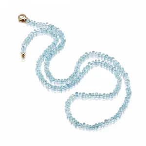 Aquamarine Rondelle Necklace