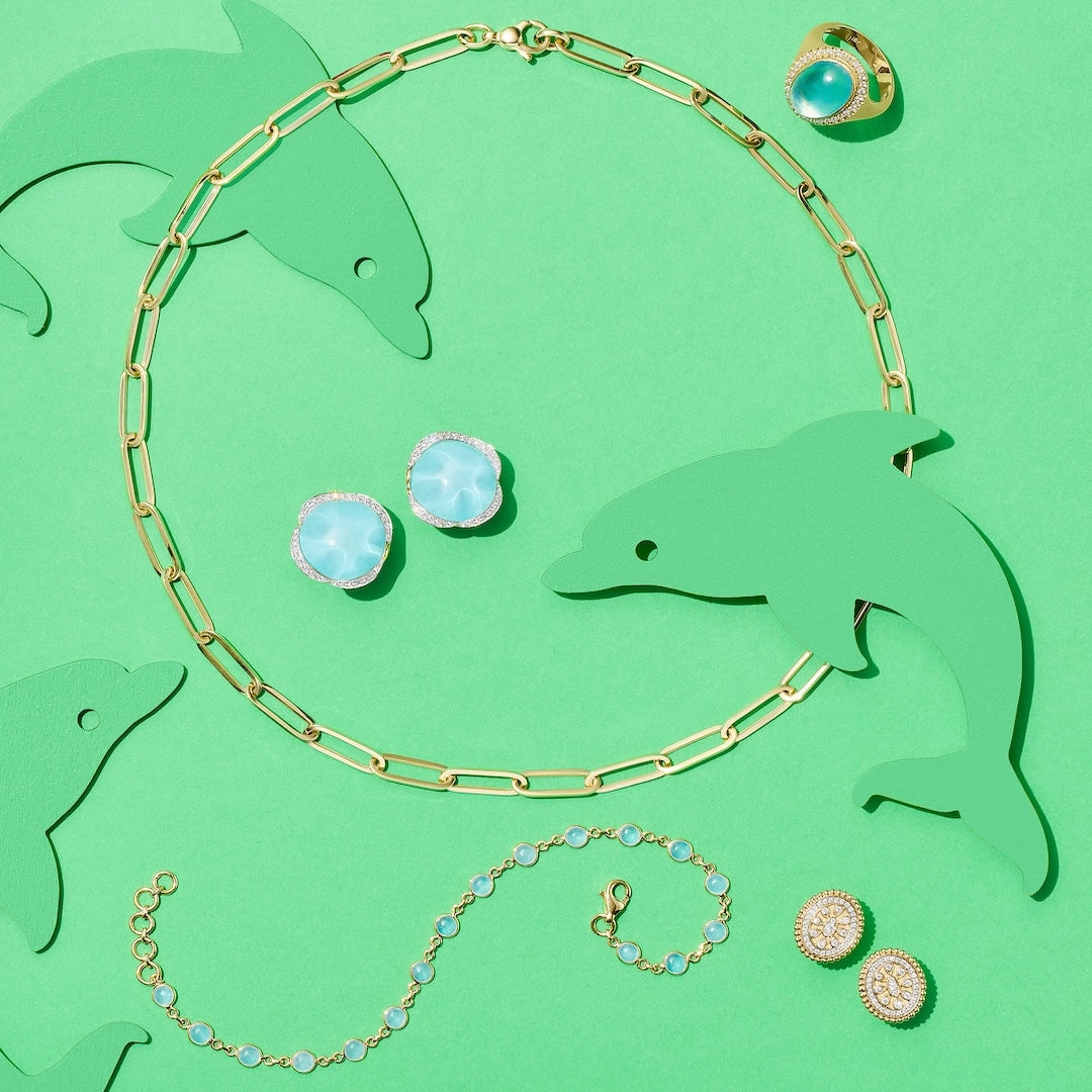 Aquamarine Bezel-Set Bracelet