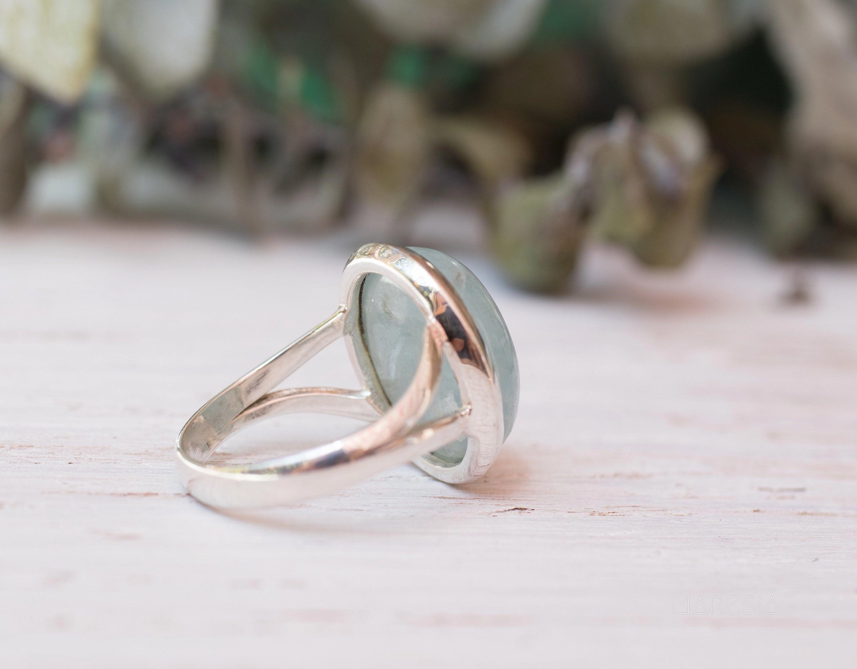 Aquamarine Ring ~ Sterling Silver 925 ~ MR168