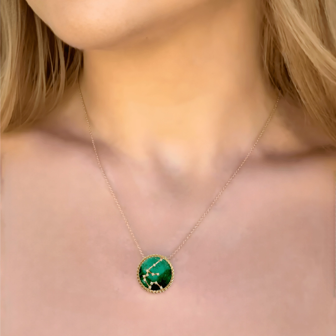 Aquarius Necklace, 18k Gold