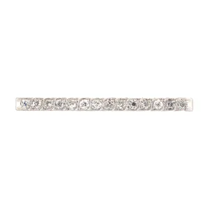 Art Deco Diamond "S" Motif Bar Pin