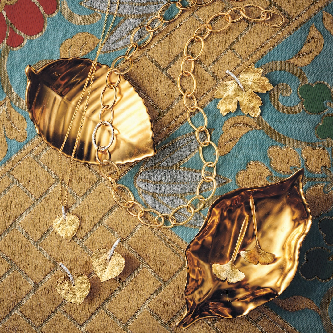 Aspen Leaf Diamond Earrings