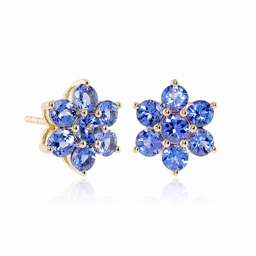 Aurora Earrings in Tanzanite