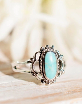 Babi Turquoise Ring ~Sterling Silver 925~SMR014