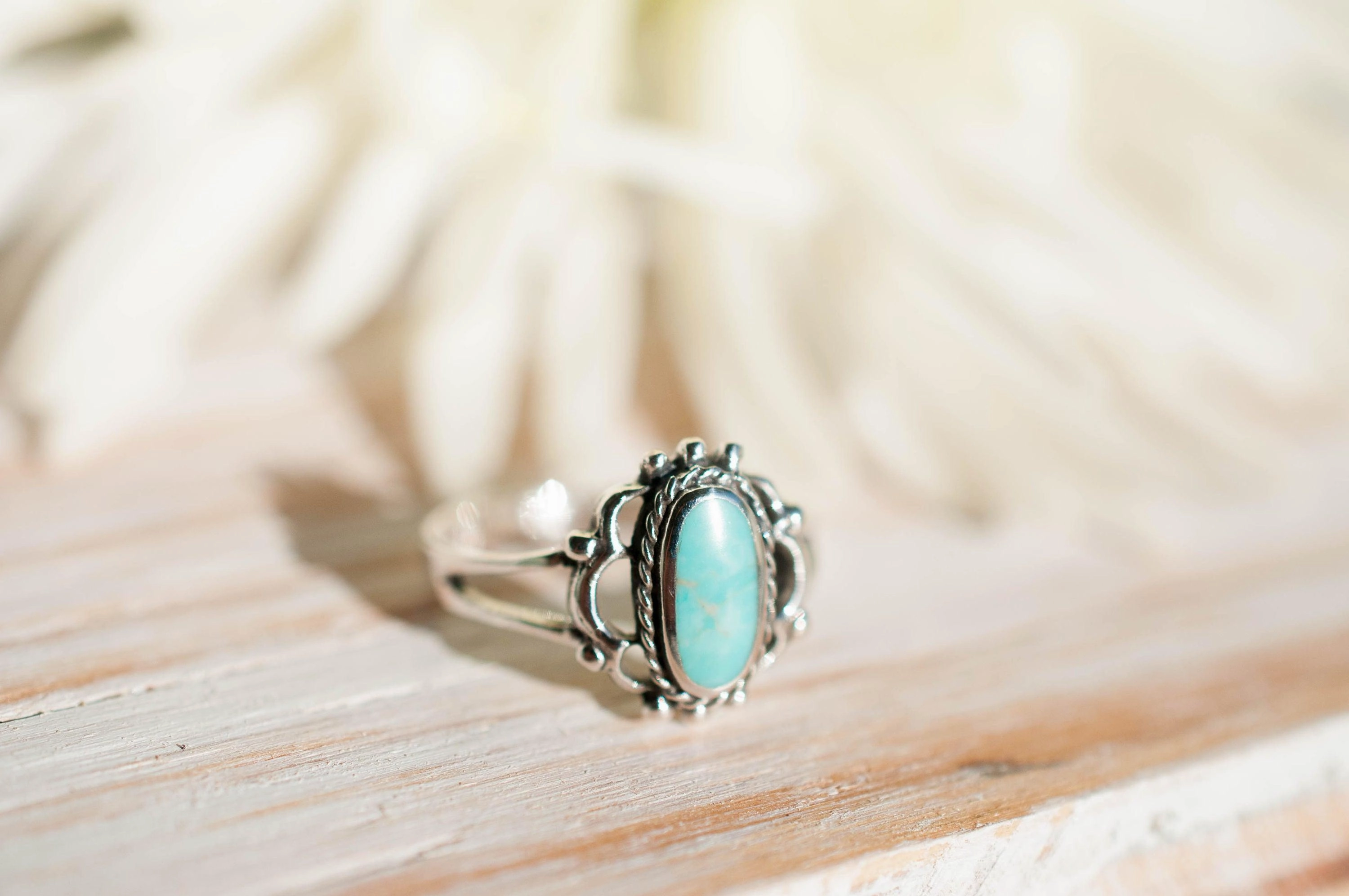 Babi Turquoise Ring ~Sterling Silver 925~SMR014