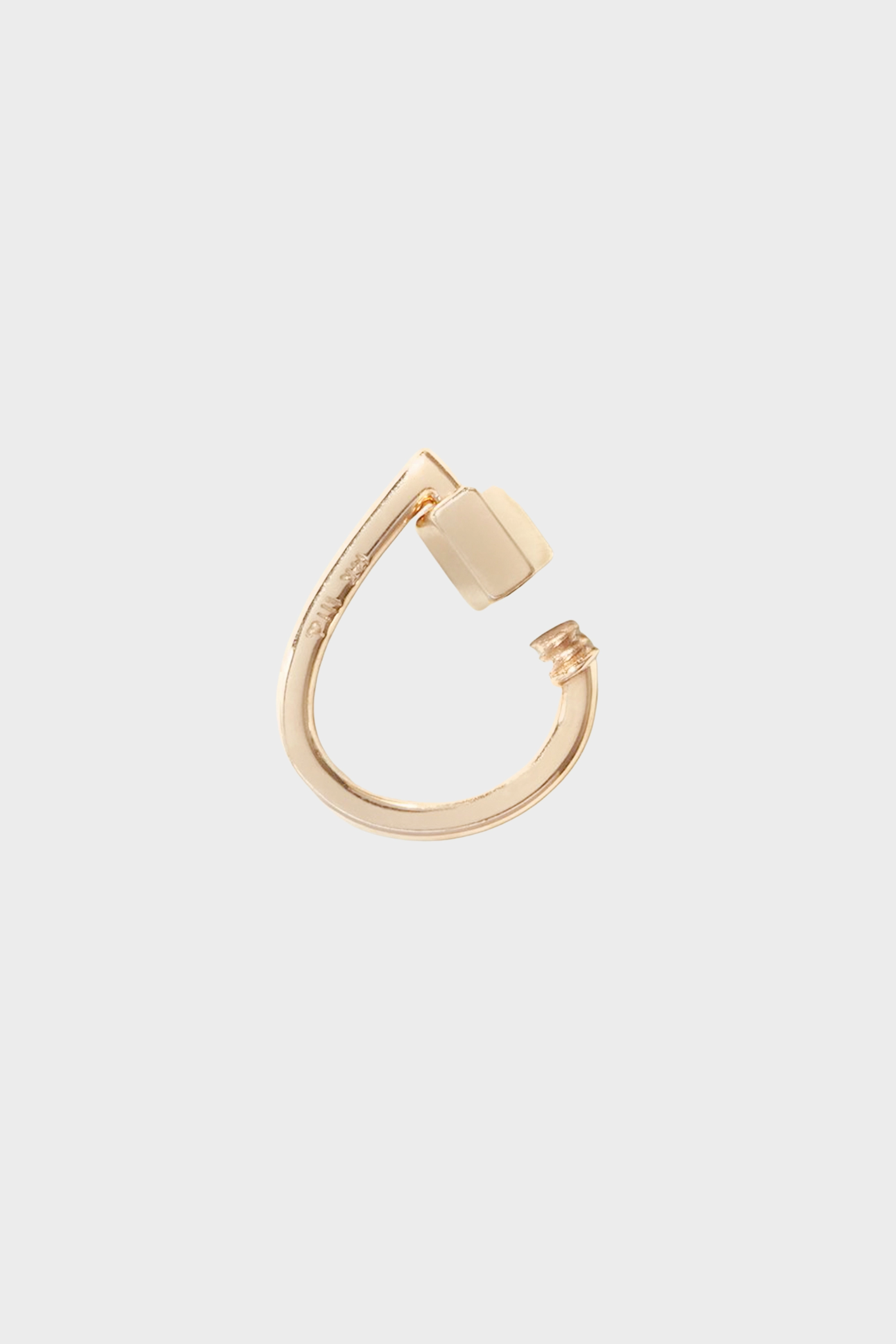 Baby Drop Lock, Yellow Gold