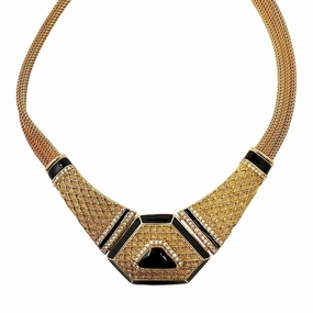 Balenciaga Vintage Deco Collar Necklace