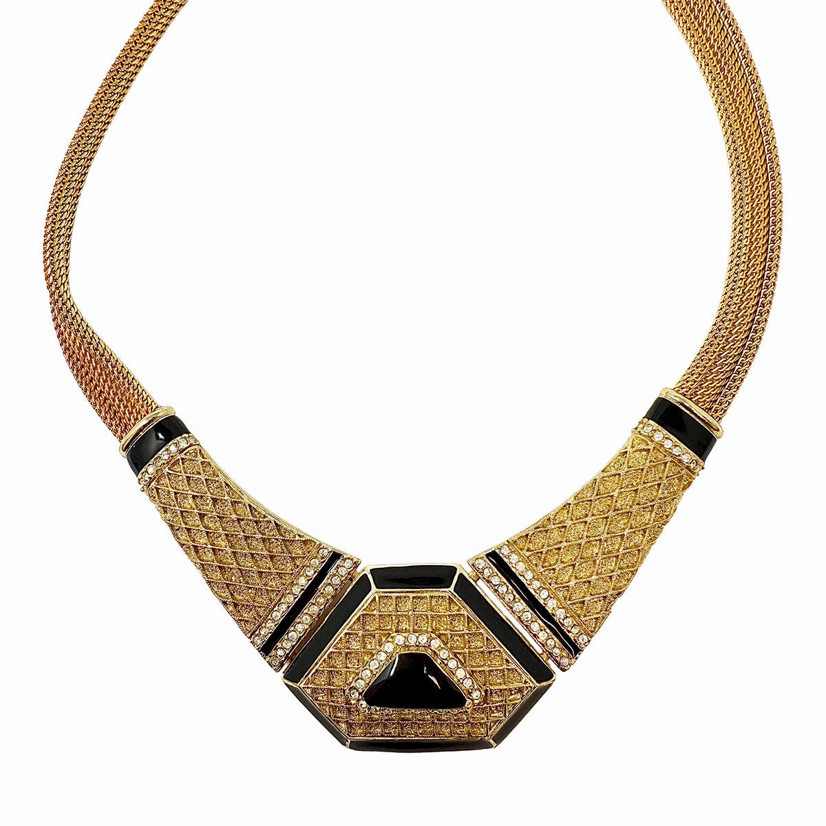 Balenciaga Vintage Deco Collar Necklace