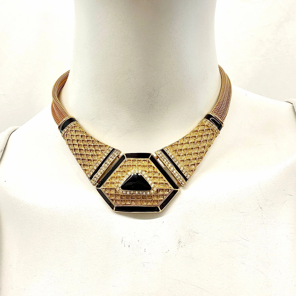 Balenciaga Vintage Deco Collar Necklace