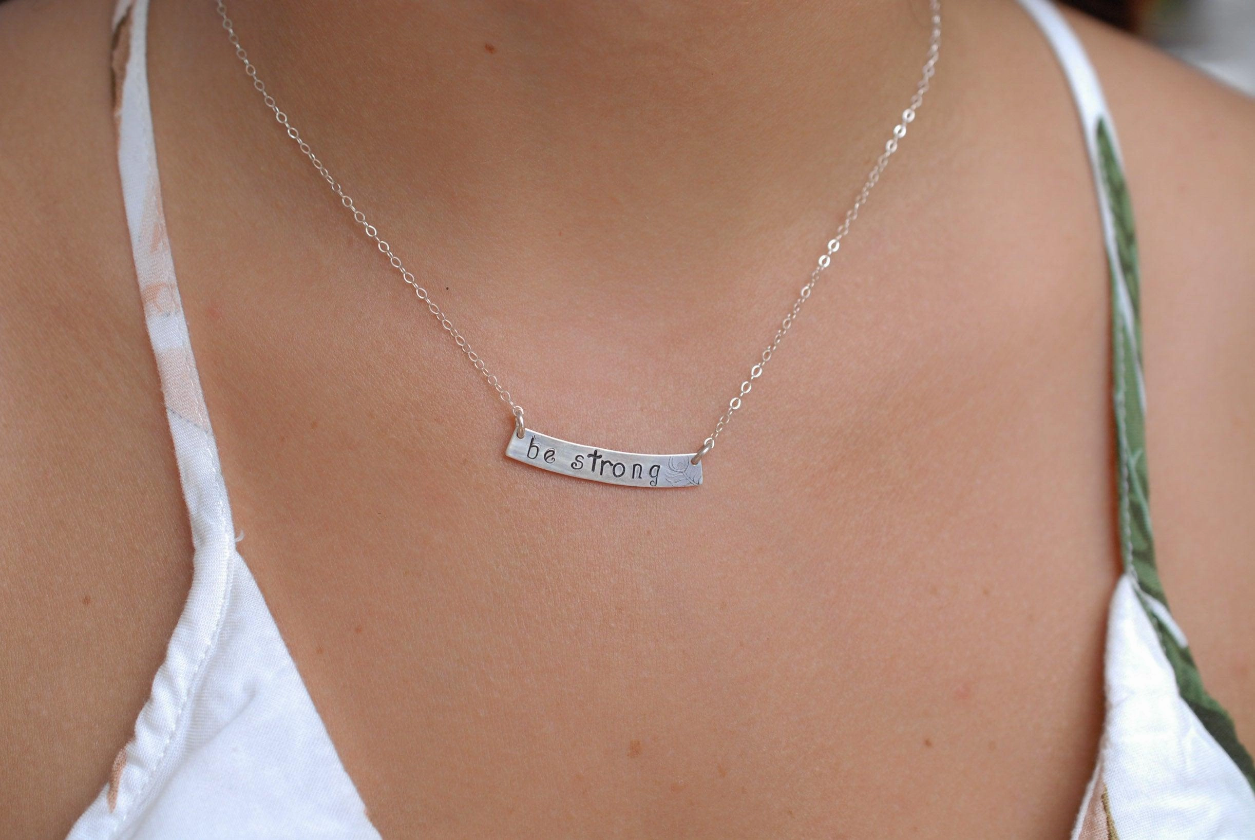 Bar Necklace ~ Sterling Silver 925 or Gold Filled~MN033