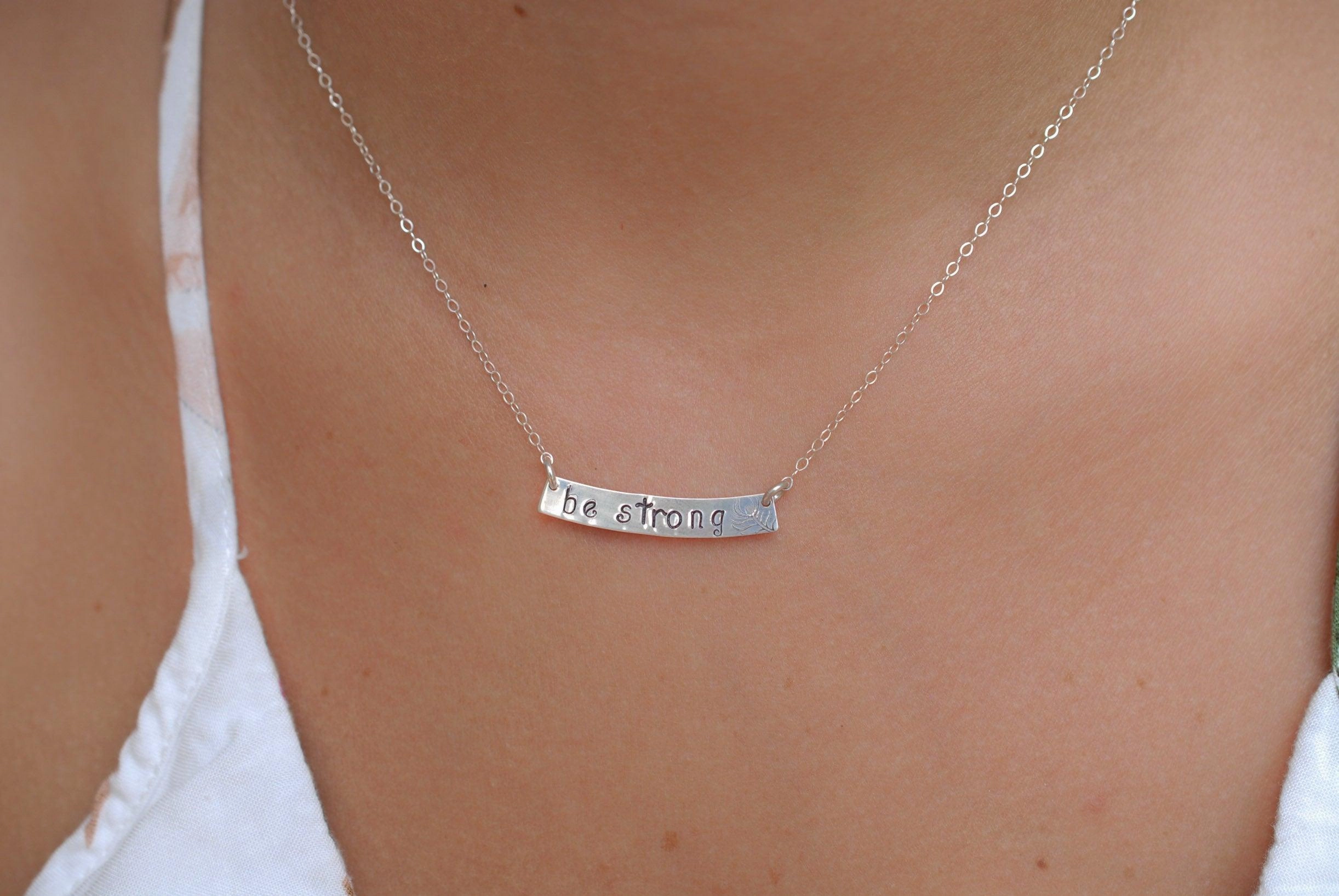 Bar Necklace ~ Sterling Silver 925 or Gold Filled~MN033