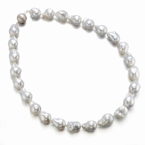 Baroque White South Sea Pearl Necklace