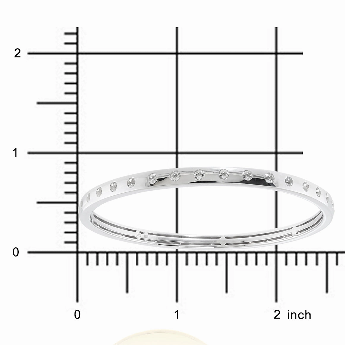 Bella Bangle in White Topaz