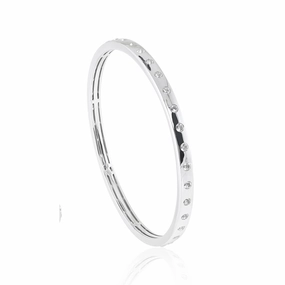 Bella Bangle in White Topaz