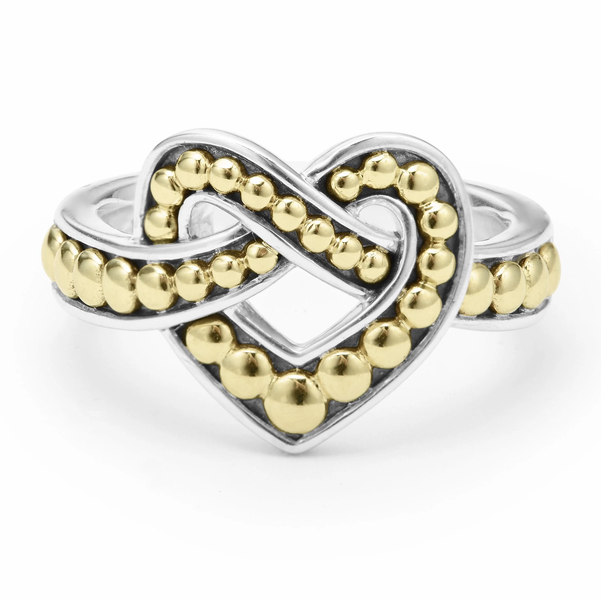 Beloved Large Two-Tone Heart Ring