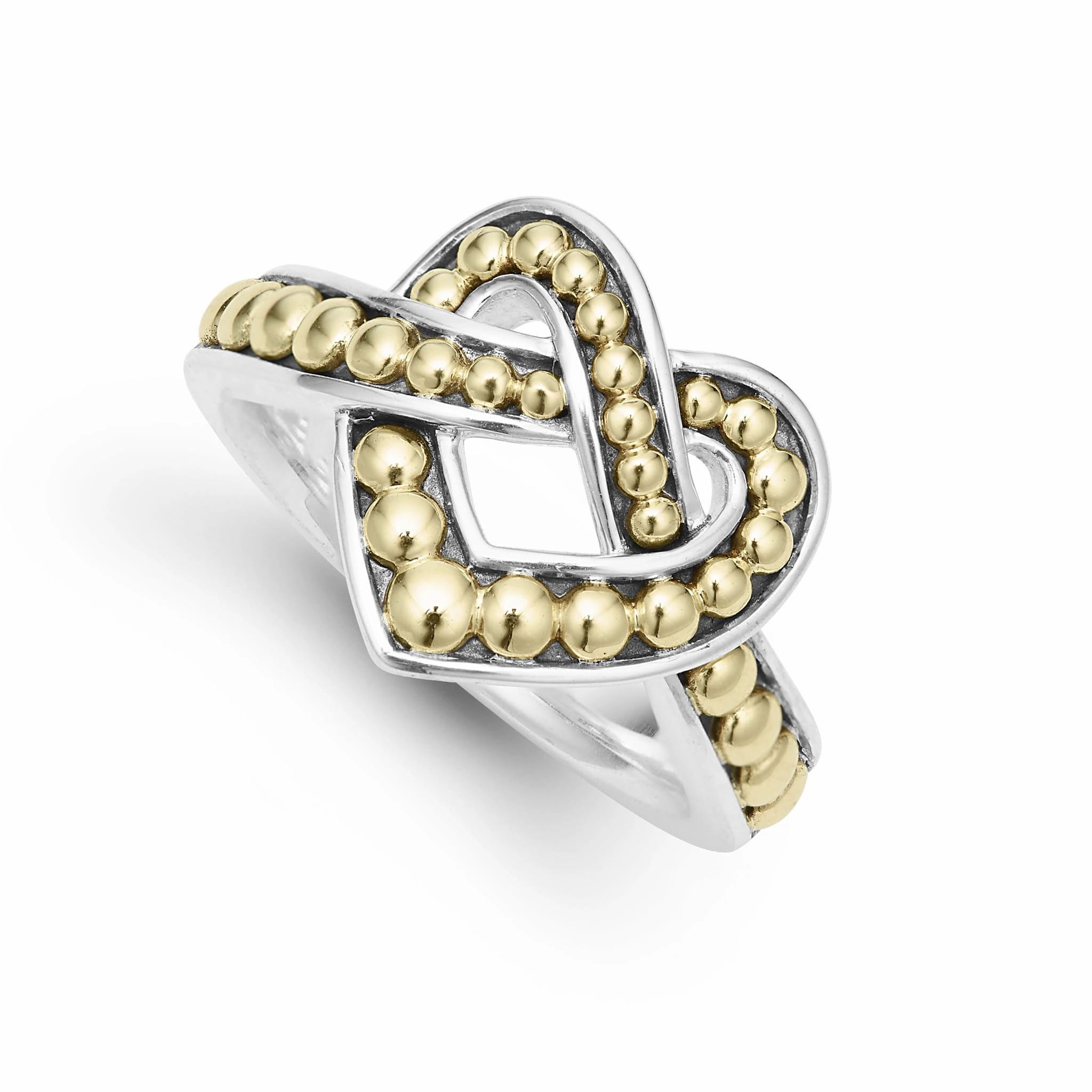 Beloved Large Two-Tone Heart Ring
